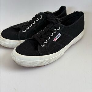 Superga 2750 corp classic black white size w81/2 m7